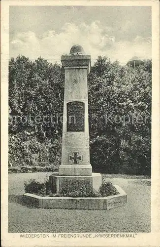 Wiederstein Kriegerdenkmal Kat. Neunkirchen