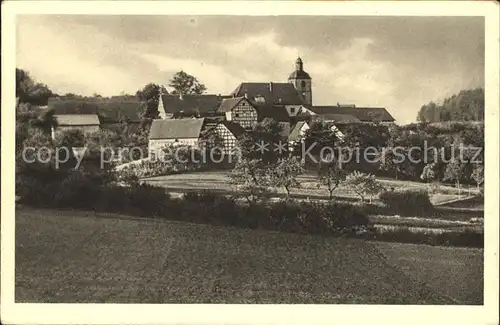 Neunkirchen Odenwald Gasthof zum gruenen Baum Kat. Modautal