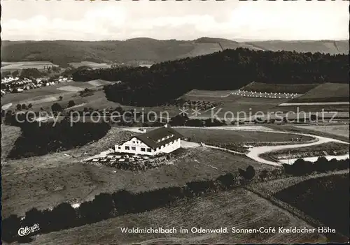 Waldmichelbach Fliegeraufnahme Sonnen Cafe Kreidacher Hoehe Pension Kat. Wald Michelbach