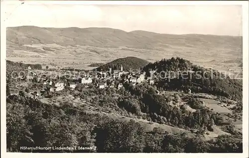 Lindenfels Odenwald Fliegeraufnahme Kat. Lindenfels