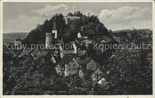 Lindenfels Odenwald Burgansicht Kat. Lindenfels