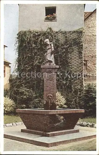 Bensheim Bergstrasse Brunnenfigur Die Fraa vun Bensem Kat. Bensheim