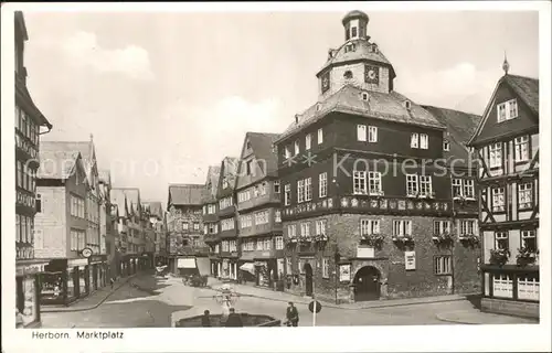 Herborn Hessen Marktplatz / Herborn /Lahn-Dill-Kreis LKR