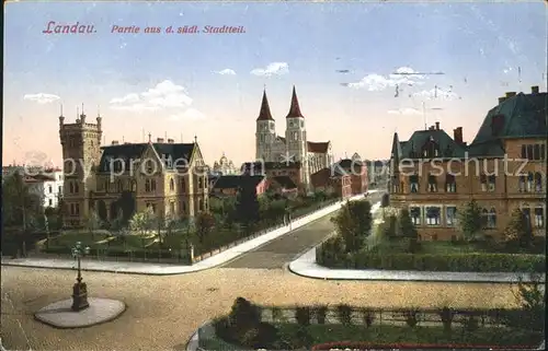 Landau Pfalz Suedlicher Stadtteil Kirche / Landau in der Pfalz /Landau Pfalz Stadtkreis