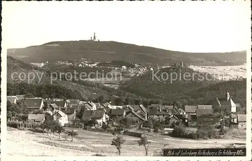 Seelenberg Ortsansicht mit Reifenberg Gr Feldberg Ruine Kat. Schmitten