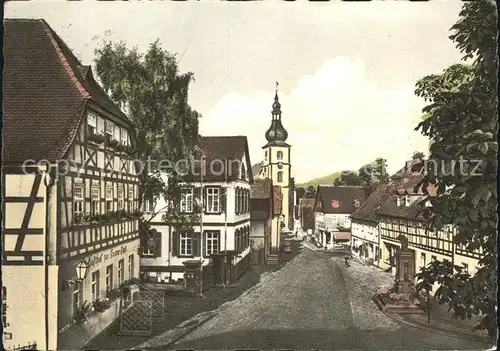 Gersfeld Rhoen Marktplatz Kirche Kat. Gersfeld (Rhoen)