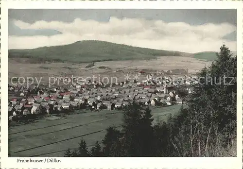 Frohnhausen Dillkreis Panorama Kat. Dillenburg