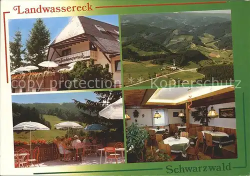 Oberprechtal Hoehengasthaus Landwassereck Terrasse Gaststube Total Kat. Elzach