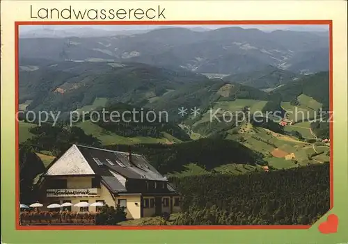 Oberprechtal Hoehengasthaus Landwassereck Panorama Kat. Elzach