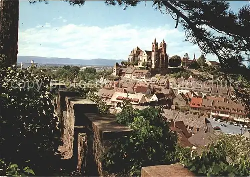 Breisach Rhein Blick vom Eckartsberg Muenster Kat. Breisach am Rhein