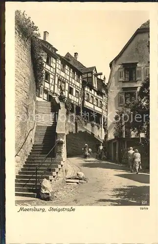 Meersburg Bodensee Steigstrasse Kat. Meersburg