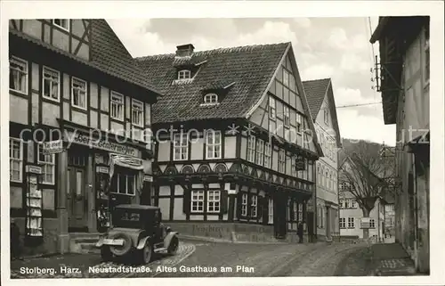 Stolberg Harz Neustadtstrasse Altes Gasthaus am Plan Kat. Stolberg Harz