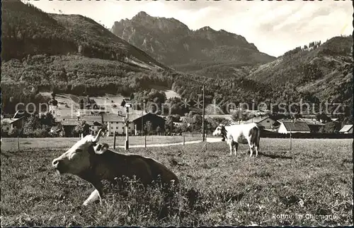 Rottau Chiemgau mit Gedererwand Kat. Grassau