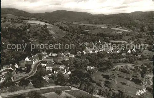 Zell Bensheim mit Vetters Muehle Fliegeraufnahme Kat. Bensheim