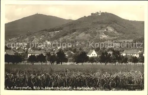 Auerbach Bergstrasse mit Schloss und Milibokus Kat. Bensheim