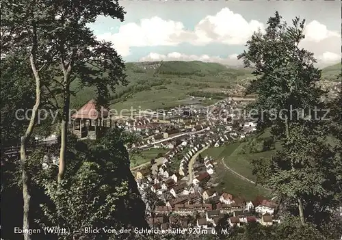 Ebingen Blick von der Schleicherhuette Kat. Albstadt