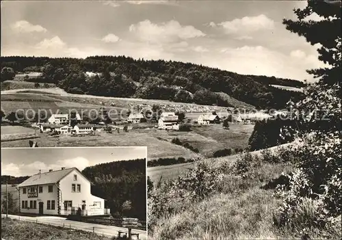 Olfen Odenwald Panorama Gasthaus Pension Zum Finkenbachtal Kat. Beerfelden