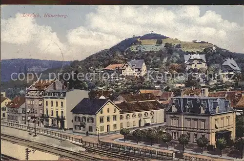 Loerrach Huenerberg Bahnhof Kat. Loerrach