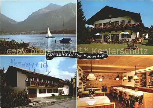 Schliersee Gaestehaus im Seewinkl Kat. Schliersee