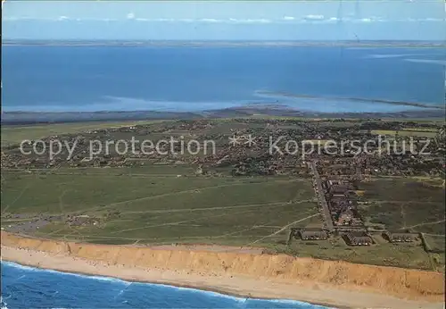 Kampen Sylt Fliegeraufnahme mit Strand Kat. Kampen (Sylt)