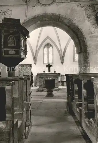 Buchenberg Koenigsfeld Schwarzwald St. Nikolaus Kirche innen Kat. Koenigsfeld im Schwarzwald