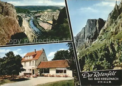 Bad Kreuznach Der Rotenfels Restaurant Pension zur Bastei Kat. Bad Kreuznach