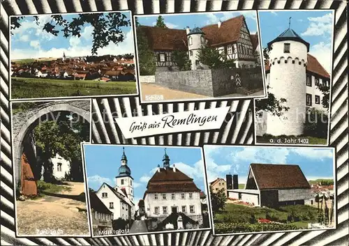 Remlingen Unterfranken Schloss Marktplatz / Remlingen /Wuerzburg LKR