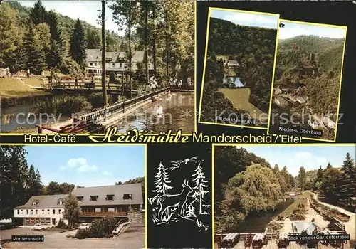 Manderscheid Eifel Hotel Cafe Heidsmuehle Kat. Manderscheid