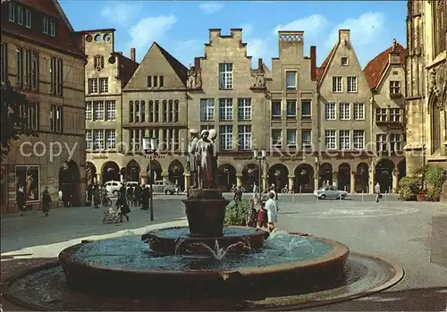 Muenster Westfalen am Lambertusbrunnen Kat. Muenster