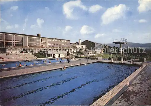 Schmallenberg Wellenschwimmbad Hallenbad Stadt  und Turnhalle Kat. Schmallenberg