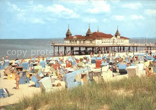 Ahlbeck Ostseebad Seebruecke Technisches Denkmal Kat. Heringsdorf Insel Usedom