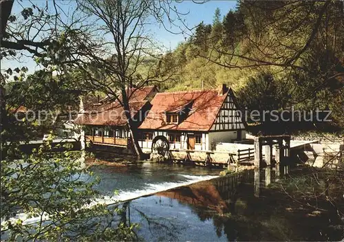 Blaubeuren Hammerschmiede am Blautopf Kat. Blaubeuren