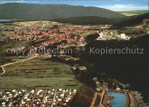 Wolfshagen Harz Fliegeraufnahme mit Waldgaststaette Im Tannengrund Kat. Langelsheim