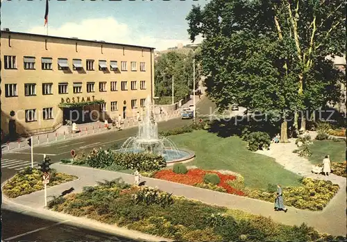 Bad Kissingen Postplatz Postamt Springbrunnen Kat. Bad Kissingen