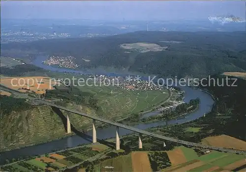 Dieblich Moseltalbruecke Fliegeraufnahme Kat. Dieblich