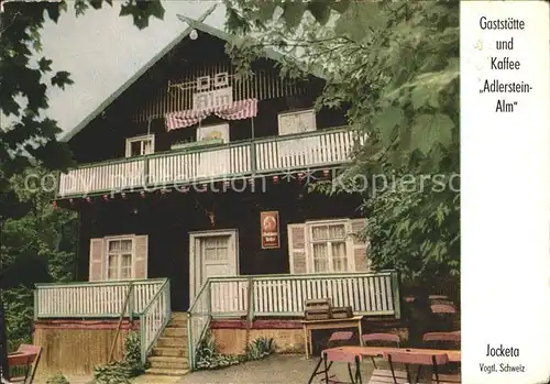 Jocketa Gaststaette Kaffee Adlerstein Alm  Kat. Poehl Vogtland