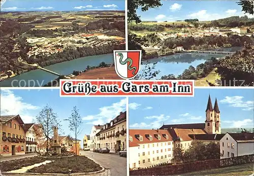 Gars Inn Denkmal Kirche Fluss  Kat. Gars a.Inn