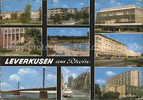 Leverkusen Koelner Strasse Herie Bergische Landstrasse Lehranstalten Kat. Leverkusen