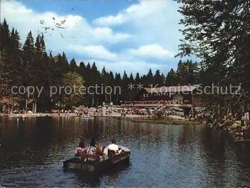 Bayerisch Eisenstein Grosser Arbersee Seehaus  Kat. Bayerisch Eisenstein