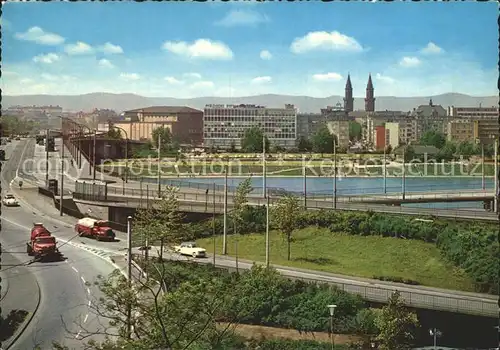 Ludwigshafen Rhein Rheinbruecke Kat. Ludwigshafen am Rhein