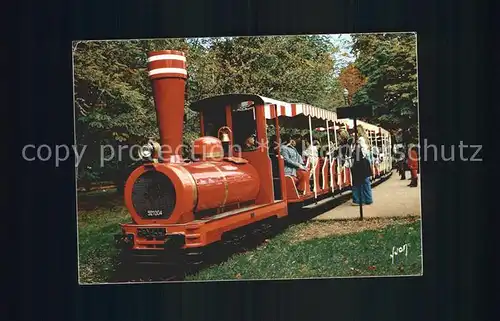 Paris Bois de Boulogne Bahn im Park Kat. Paris