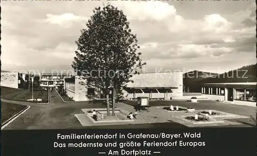 Grafenau Niederbayern Familienferiendorf Dorfplatz Kat. Grafenau