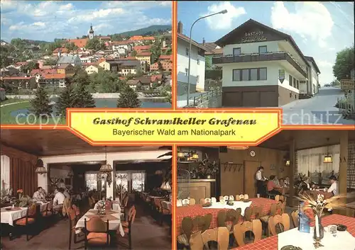 Grafenau Niederbayern Gasthof Schramlkeller Bayerischer Wald am Nationalpark Kat. Grafenau