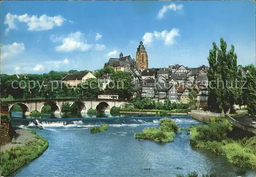 Wetzlar Alte Lahnbruecke und Dom Kat. Wetzlar