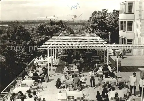 Berlin Mueggelturm Terrasse Restaurant Kat. Berlin