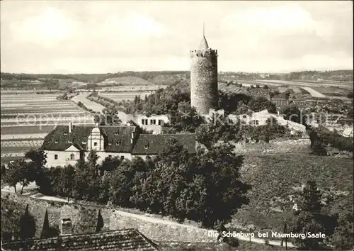 Schoenburg Naumburg Panorama mit Burg Kat. Schoenburg Naumburg