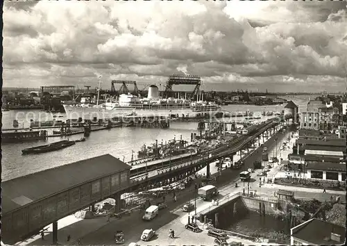 Hamburg Vorsetzen und ueberseebruecke Kat. Hamburg