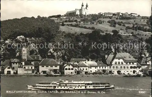 Marbach Donau Wallfahrtskirche Maria Taferl Donauschiff Kat. Marbach an der Donau