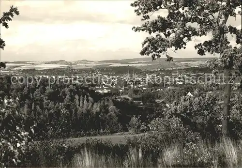 Oelsnitz Vogtland Blick zur Stadt Kat. Oelsnitz Vogtland