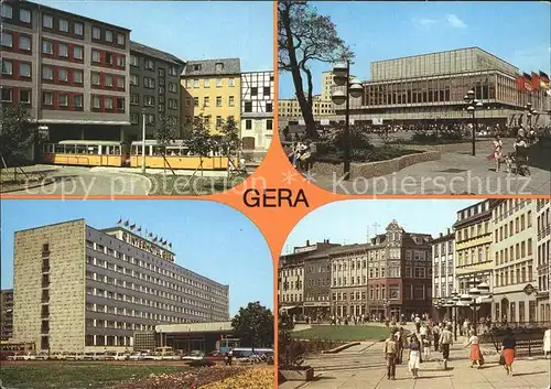 Gera Haus der Kultur Interhotel Gera Johannisstrasse Kat. Gera